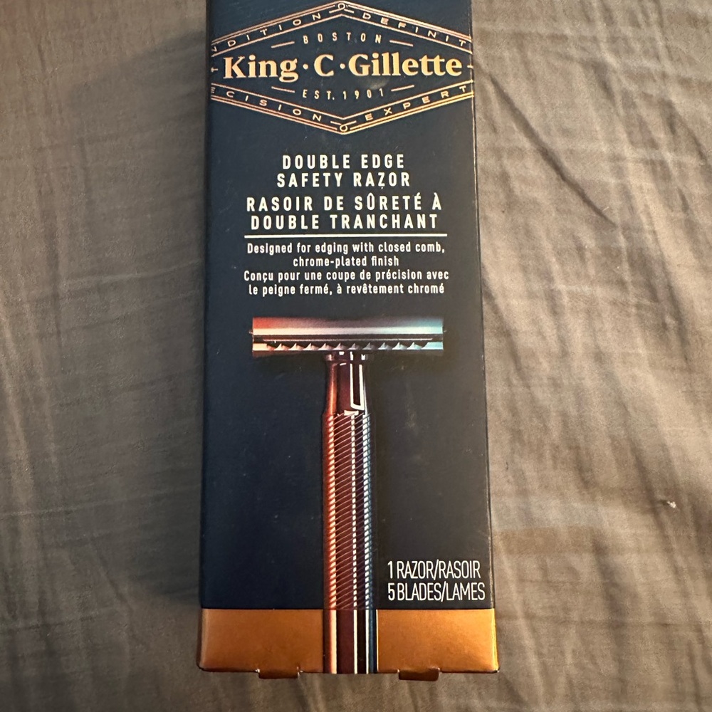 NEW King-C-Gillette Double Edge Safety Razor